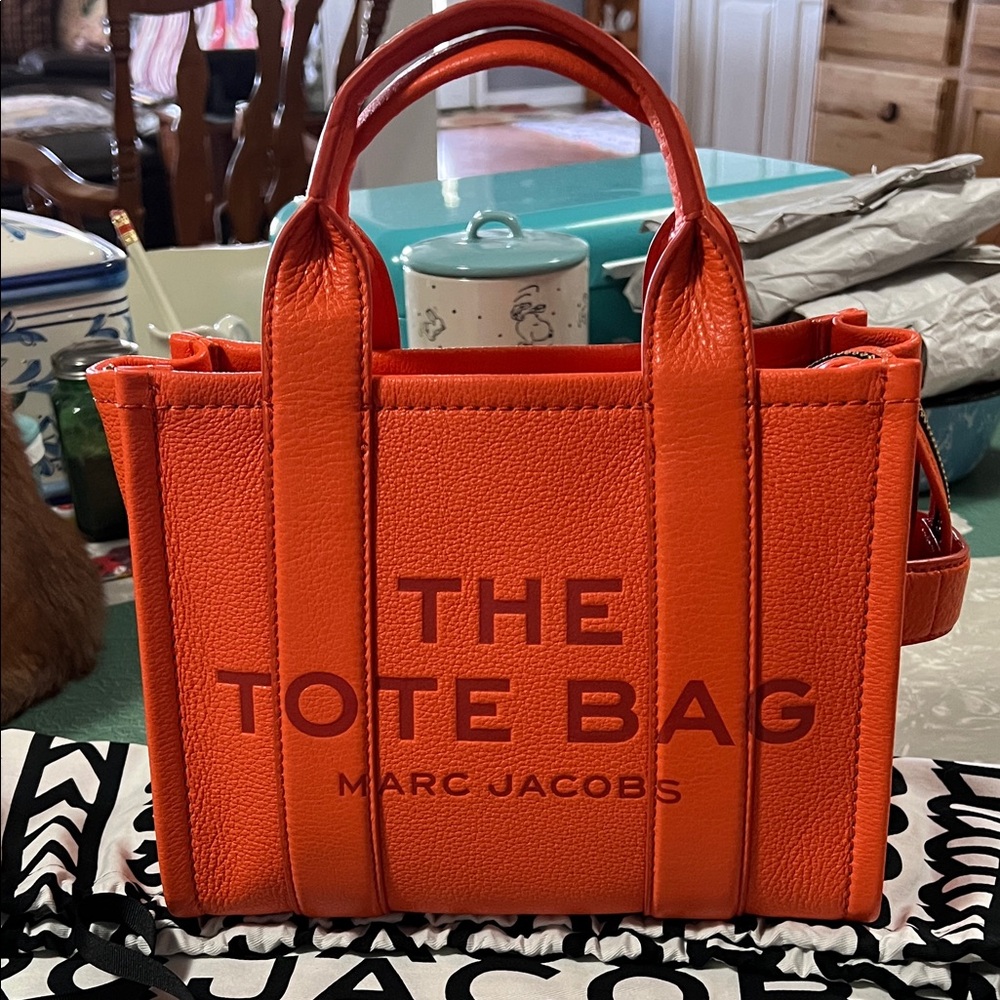 Marc Jacobs Vibrant Orange Tote Bag